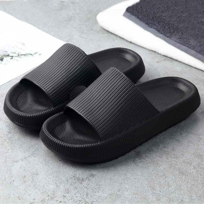 Zapatillas de plataforma gruesa para mujer Zapatos antideslizantes de playa de verano