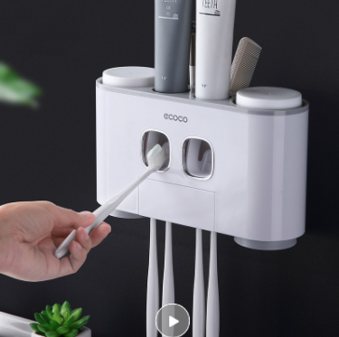 Estante de Lavado Multifuncional de Pared con Succión